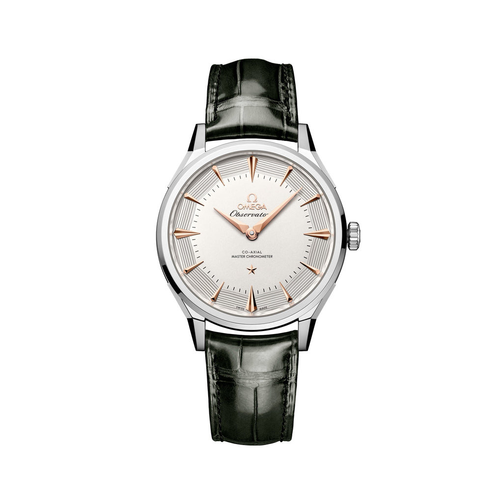 Constellation Observatory 39.4mm - White, Sedna™ Gold Accents on Leather Strap