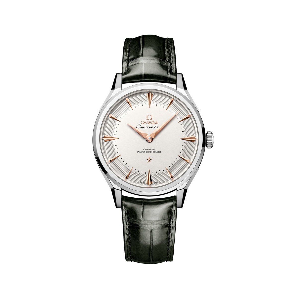 Constellation Observatory 39.4mm - White, Sedna™ Gold Accents on Leather Strap