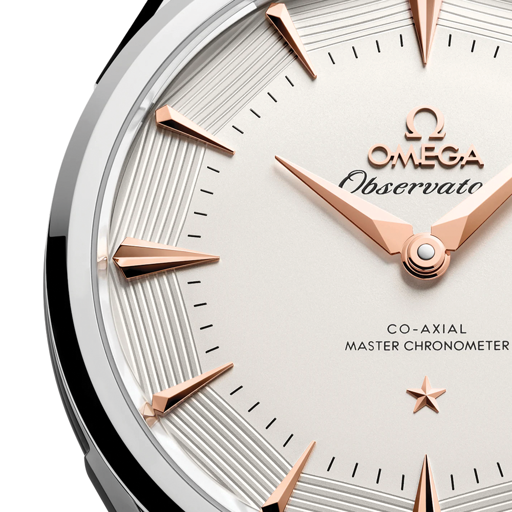 Constellation Observatory 39.4mm - White, Sedna™ Gold Accents on Leather Strap