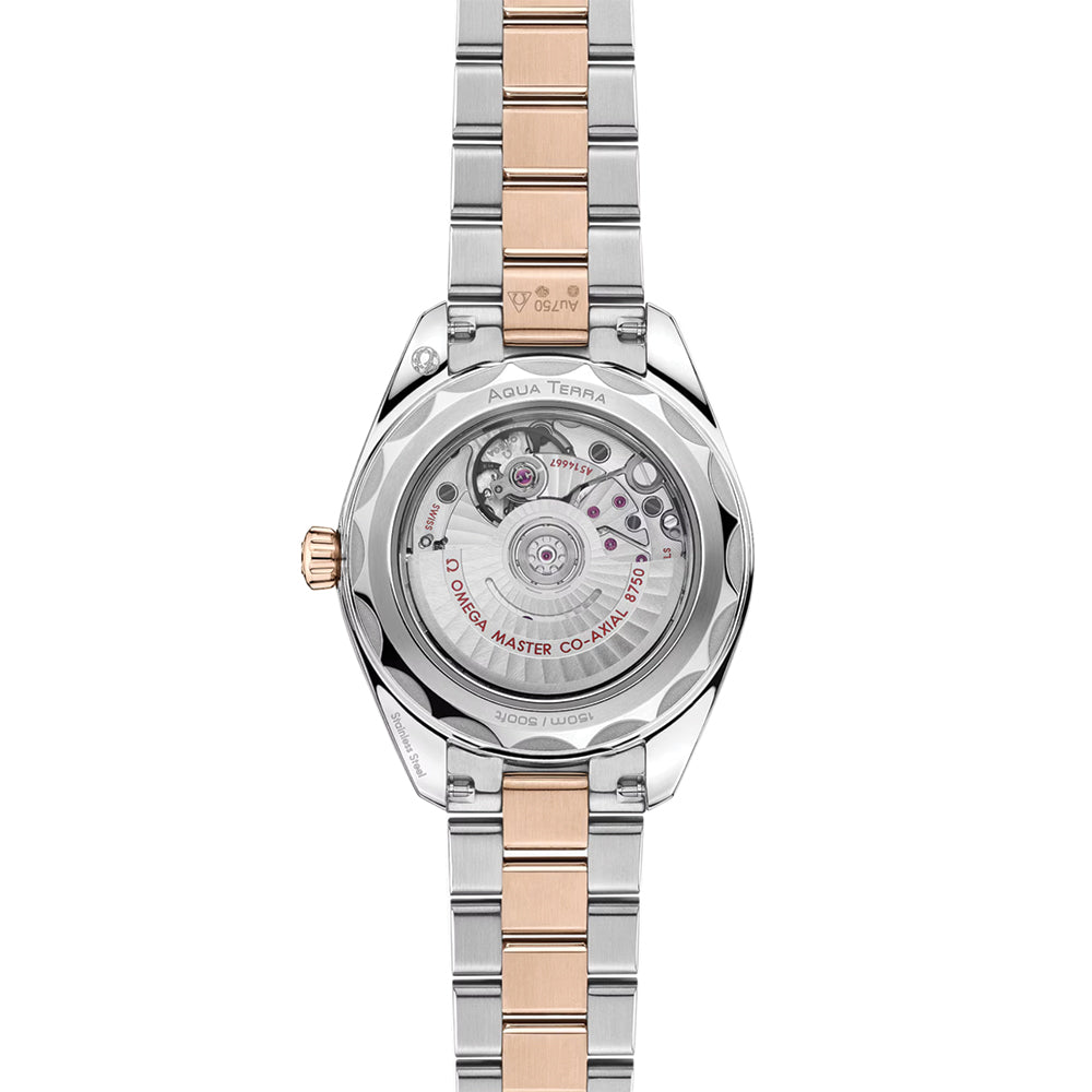 Seamaster Aqua Terra 150M Two-Tone Sedna™ Gold 30mm - Green on Bracelet