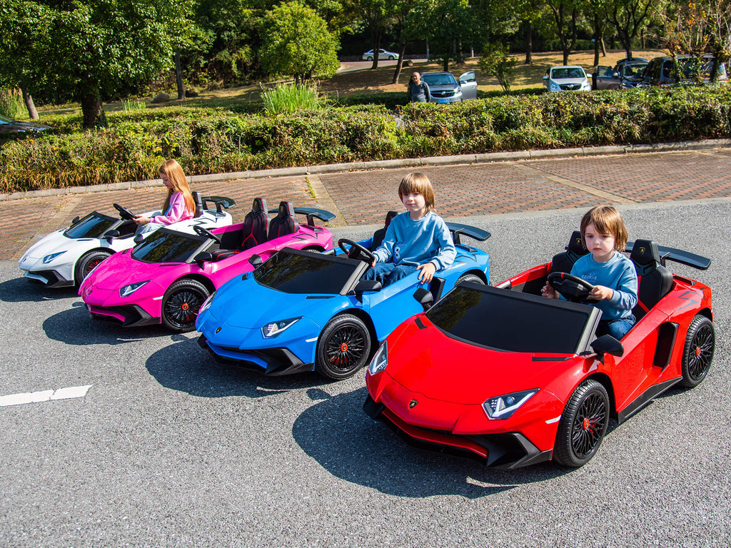 24V Lamborghini Aventador 2 Seater Ride on Car for Kids - Red