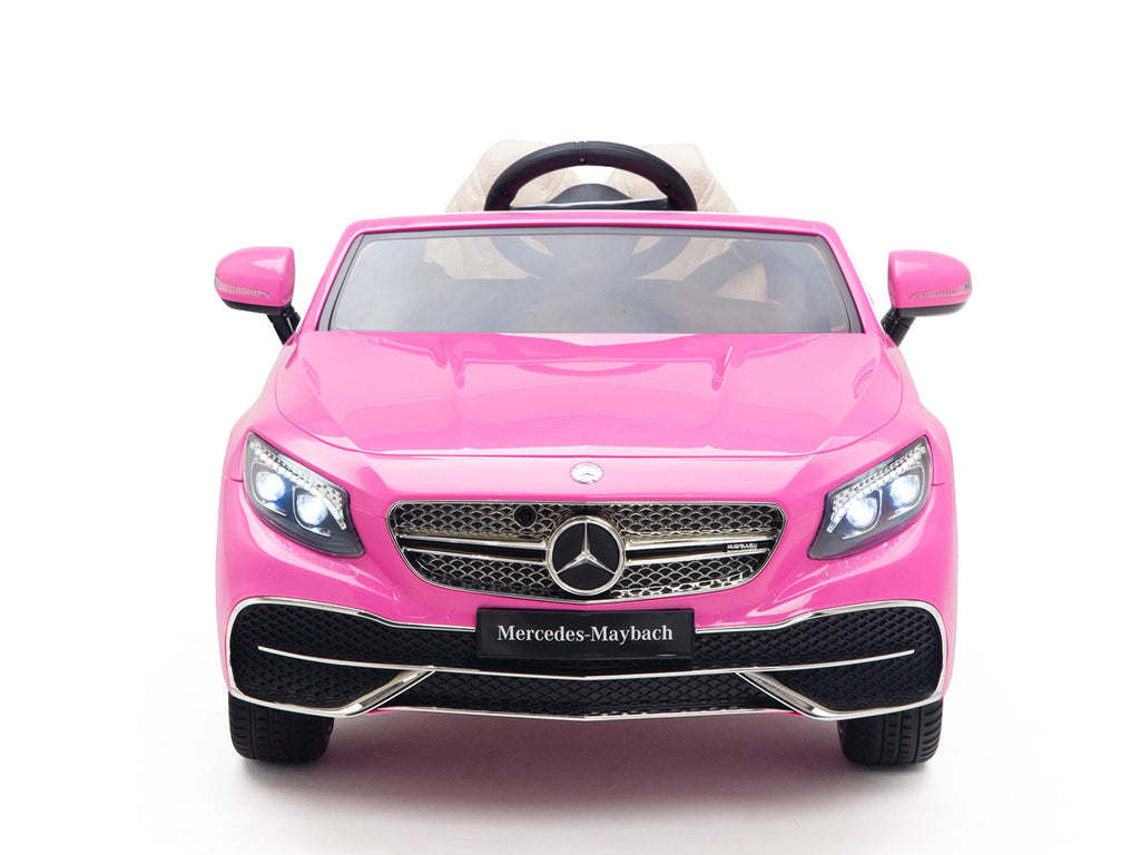 12V Mercedes-Benz Maybach Kids Electric Powered Ride on Car With Remote Control, Radio & MP3 - Pink