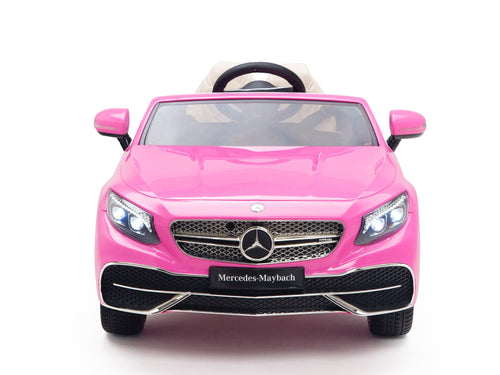 12V Mercedes-Benz Maybach Kids Electric Powered Ride on Car With Remote Control, Radio & MP3 - Pink