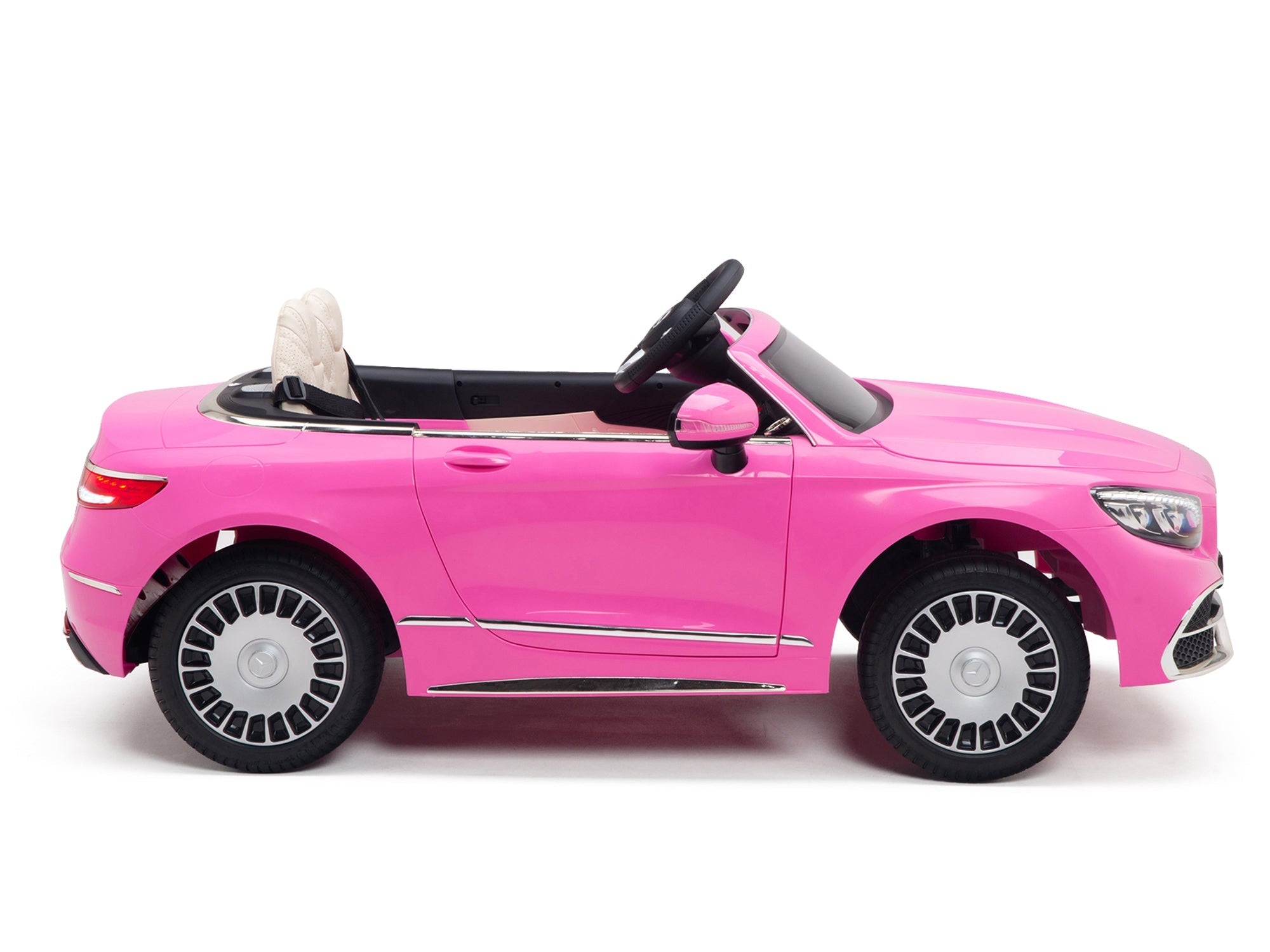 12V Mercedes-Benz Maybach Kids Electric Powered Ride on Car With Remote Control, Radio & MP3 - Pink