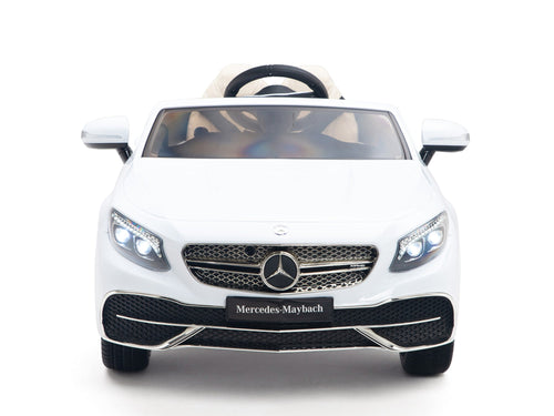 12V Mercedes-Benz Maybach Kids Electric Powered Ride on Car With Remote Control, Radio & MP3 - White