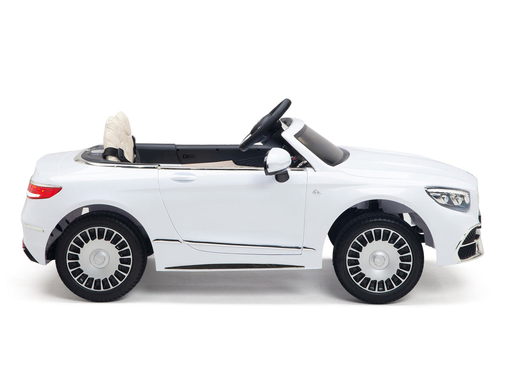 12V Mercedes-Benz Maybach Kids Electric Powered Ride on Car With Remote Control, Radio & MP3 - White