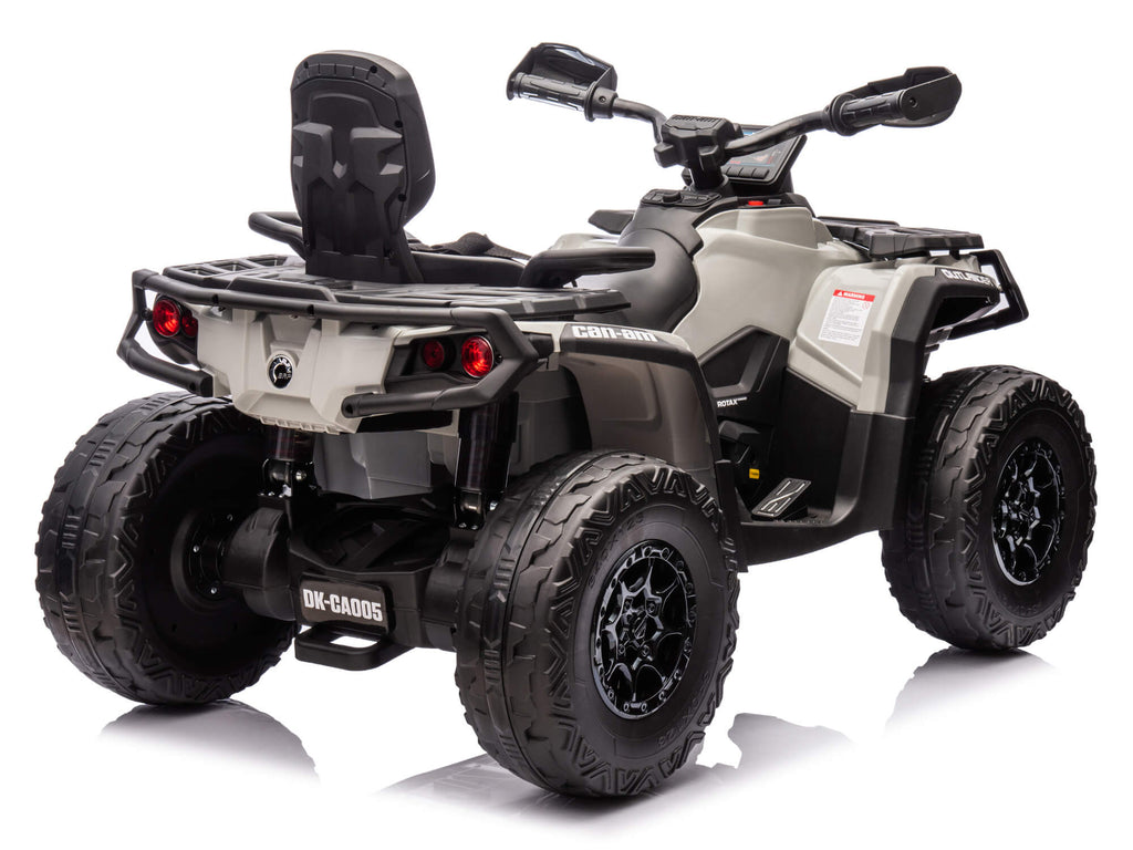 24V Can-Am Kids Outlander 4WD Ride-On ATV - Grey