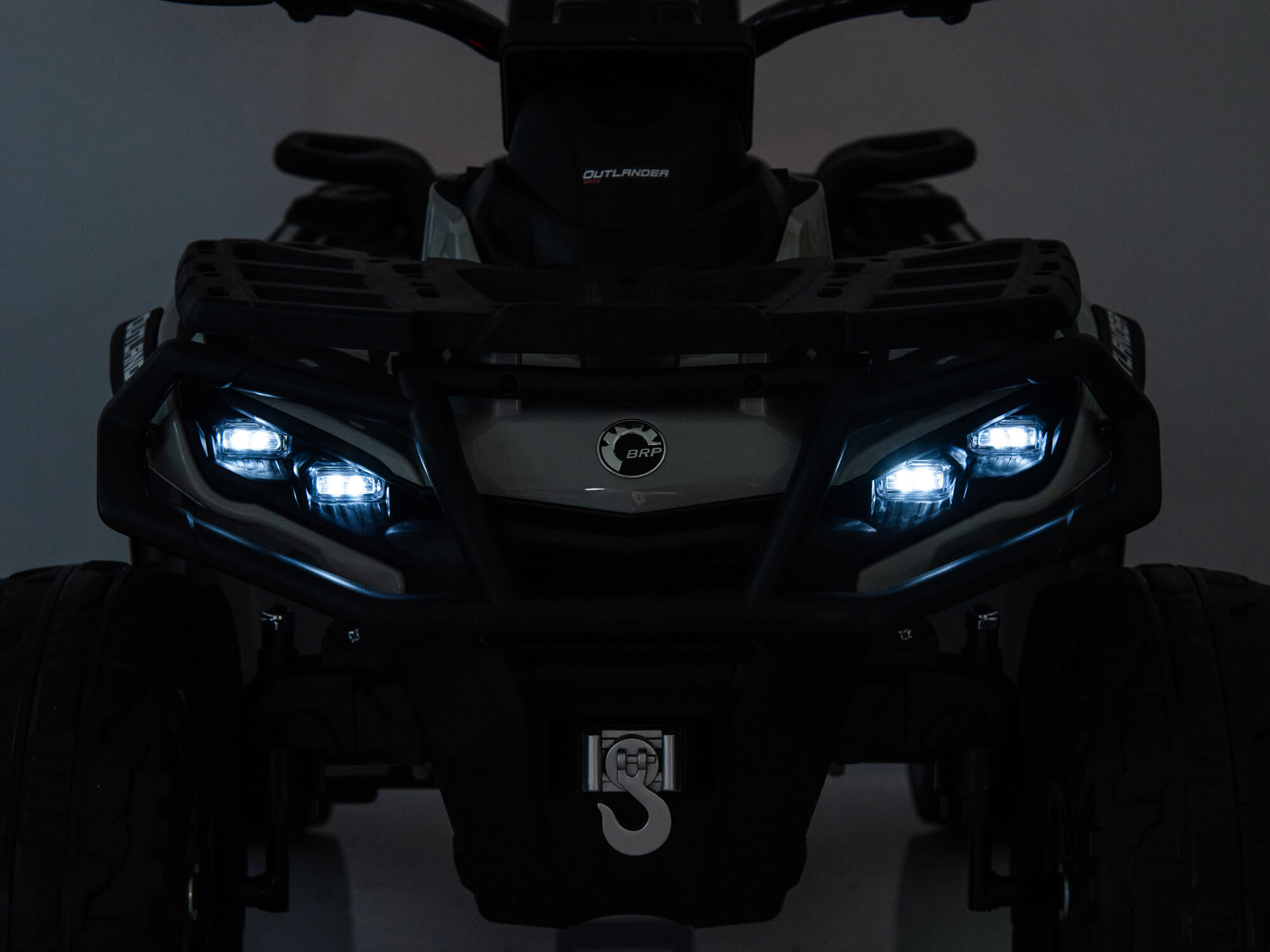 24V Can-Am Kids Outlander 4WD Ride-On ATV - Grey
