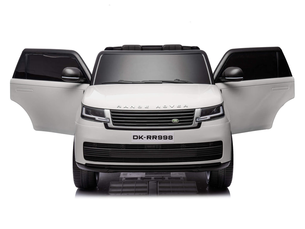 24V Land Rover Kids Electric Ride On SUV with Remote Control - White