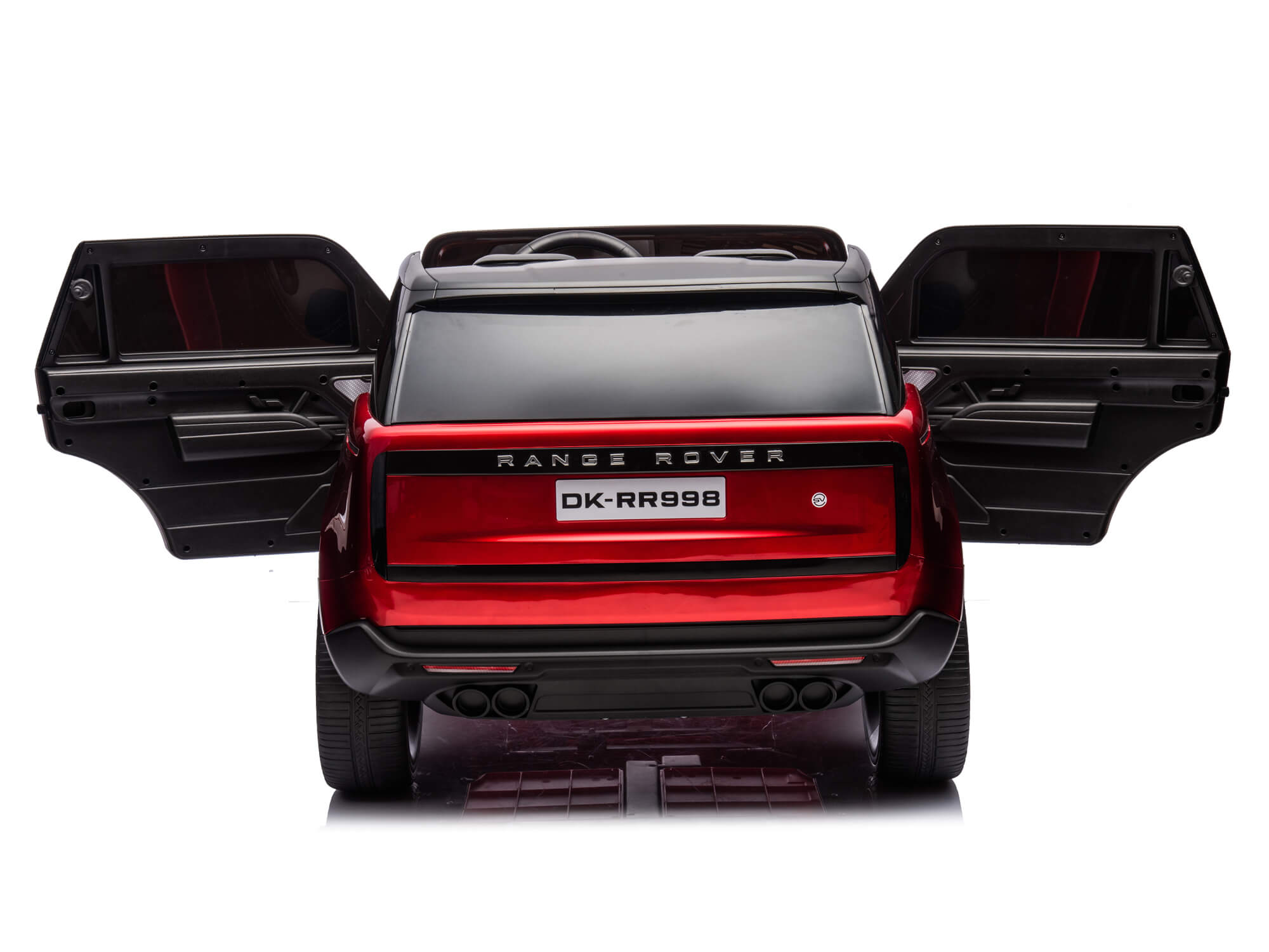 24V Land Rover Kids Electric Ride On SUV with Remote Control - Burgundy