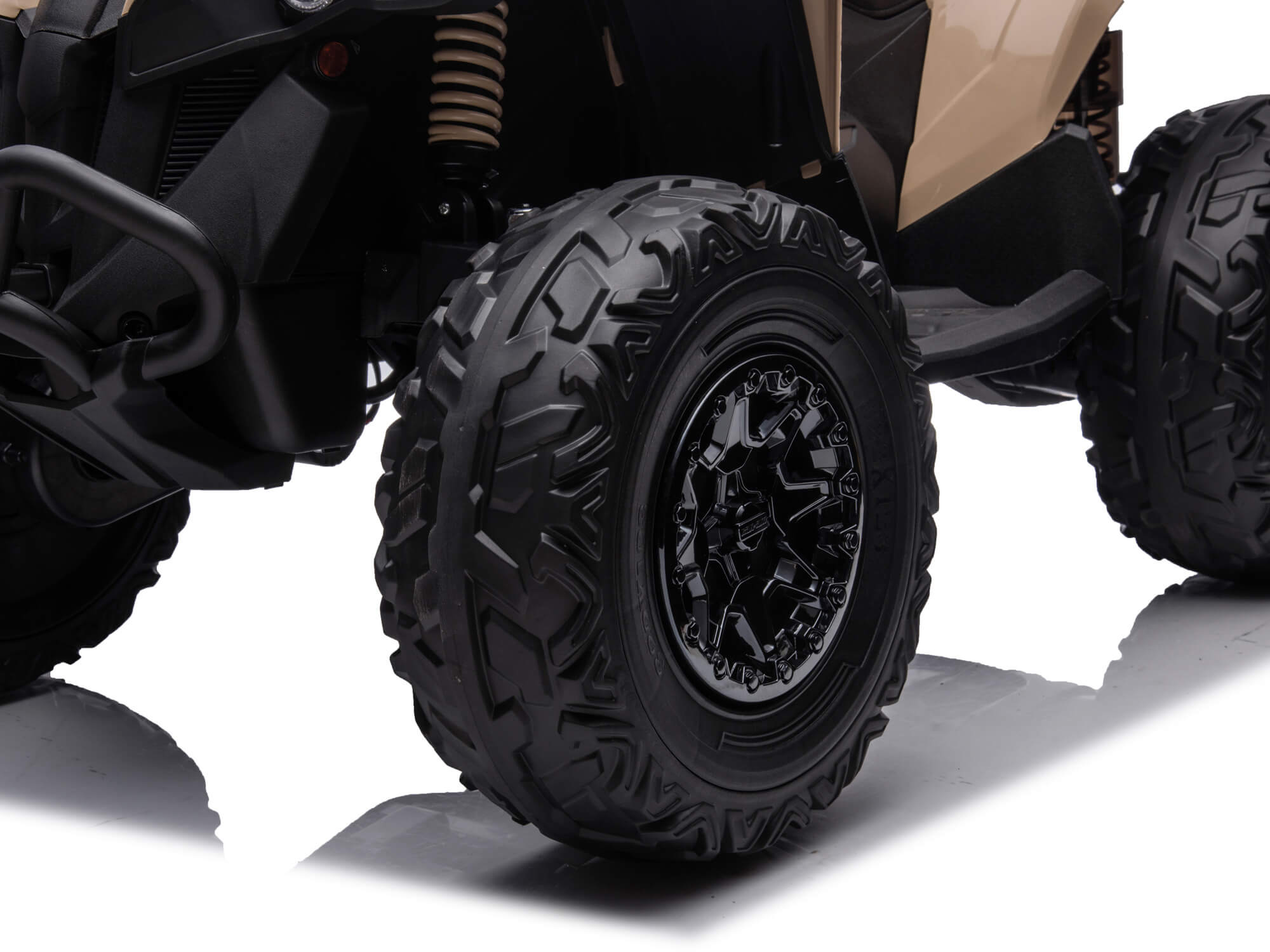24V Can-Am Kids Renegade 4WD Ride-On Quad - Khaki