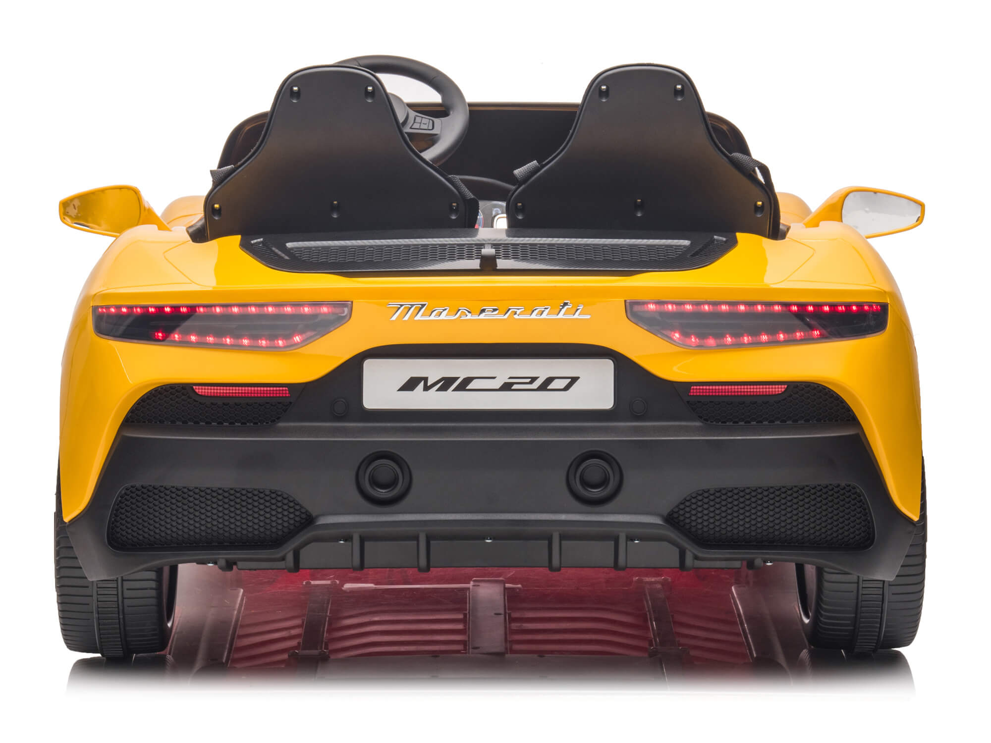 24V Maserati MC20 Two-Seater Kids Ride On Car with Remote - Yellow