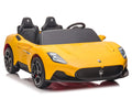 24V Maserati MC20 Two-Seater Kids Ride On Car with Remote - Yellow