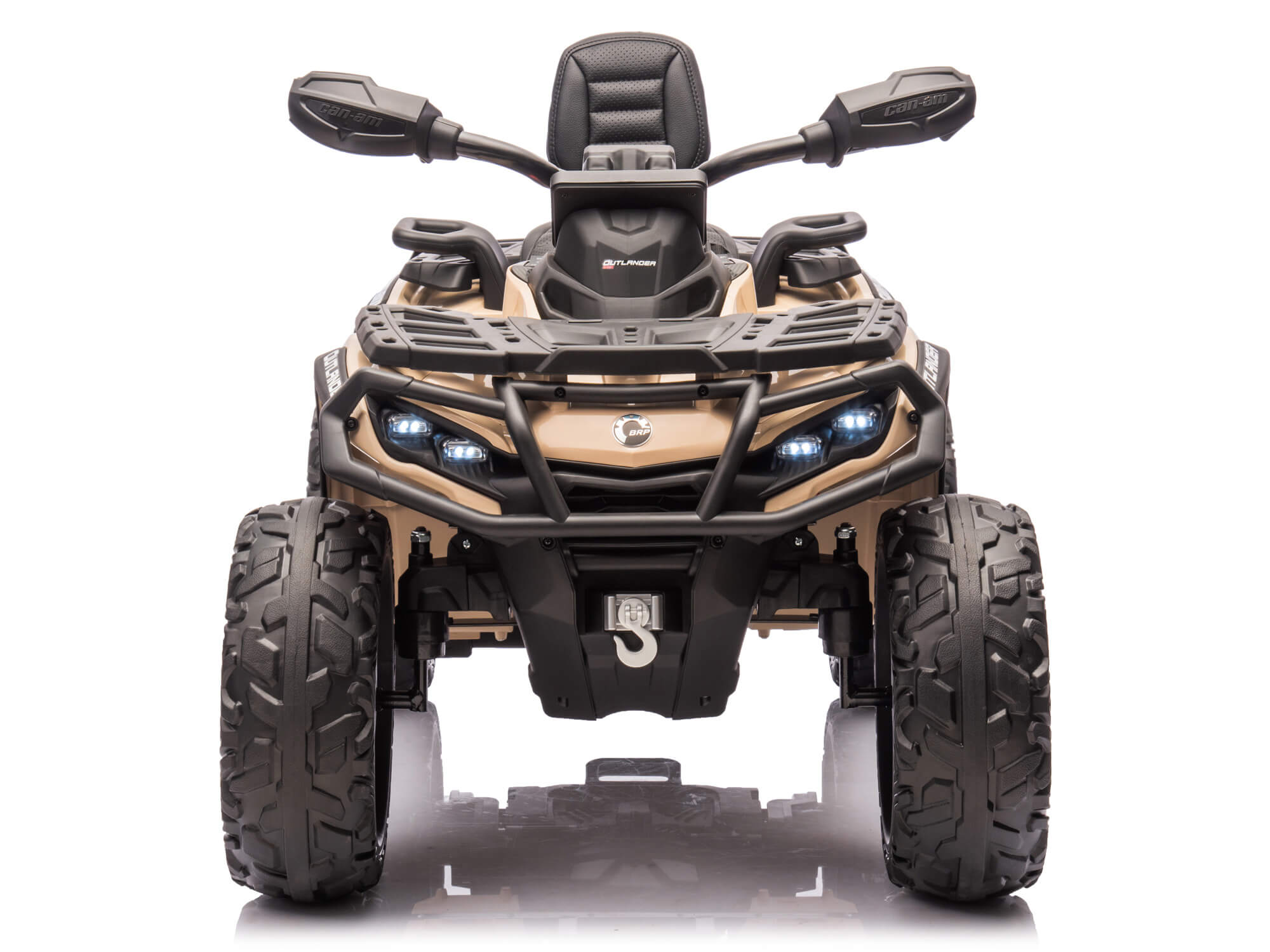 24V Can-Am Kids Outlander 4WD Ride-On ATV - Khaki