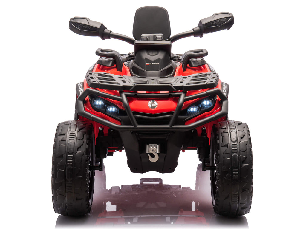 24V Can-Am Kids Outlander 4WD Ride-On ATV - Red