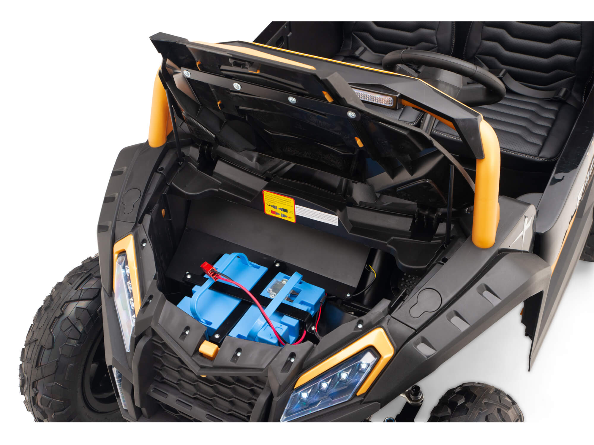 24V TREKCAR Rayder Ride-On Buggy - White
