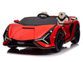 24V Lamborghini Sian Two-Seater Kids Ride On Car with Remote - Red