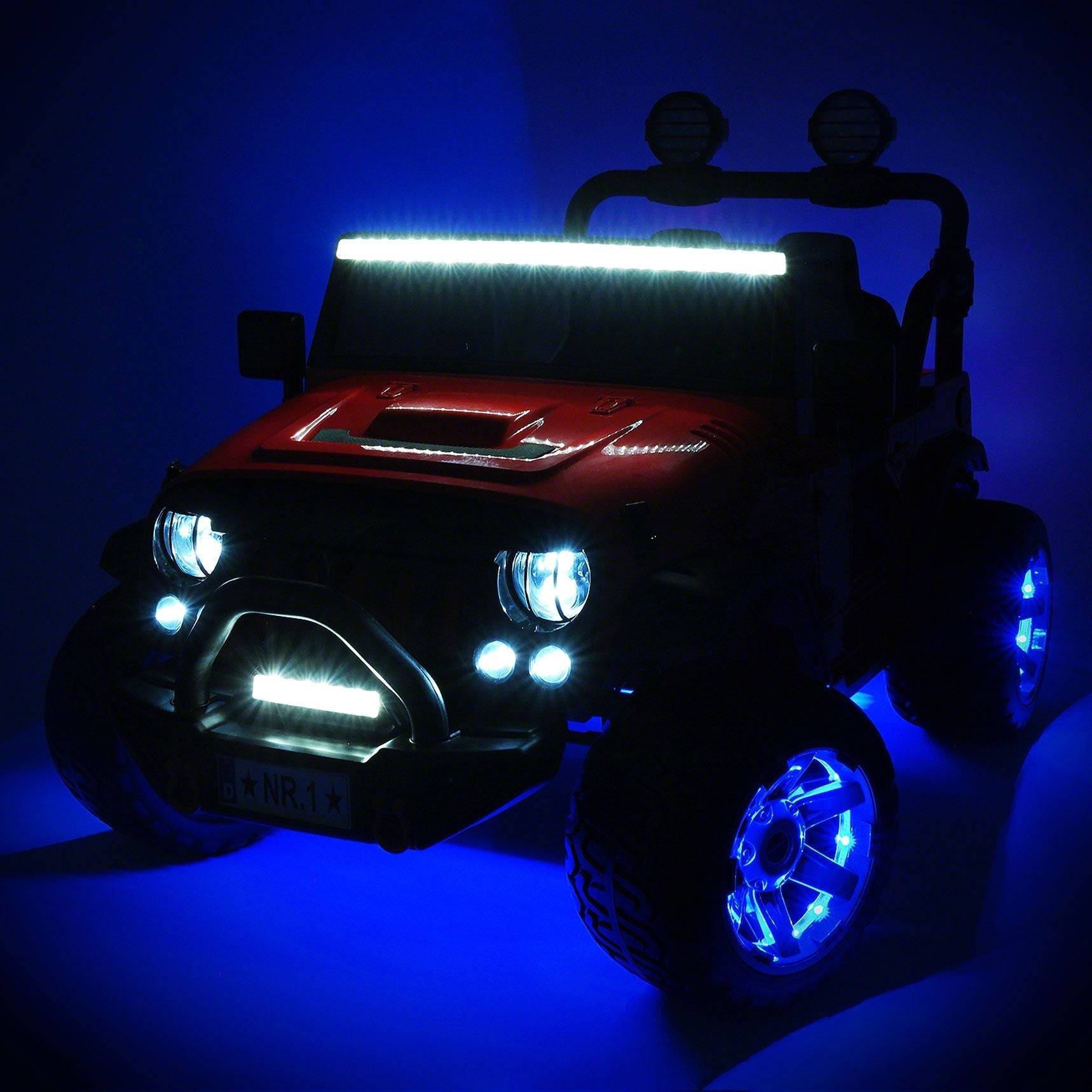 Trail Explorer 24V Kids Ride-On Car Truck with R/C Parental Remote | Spider Blue