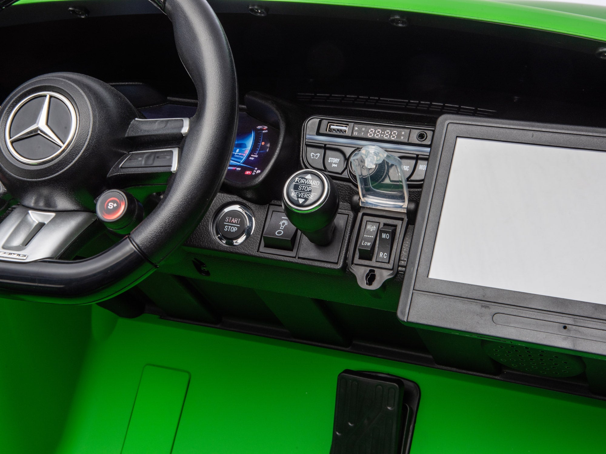 24V Mercedes AMG GT 63 Kids 2-Seater Ride On-Car - Green