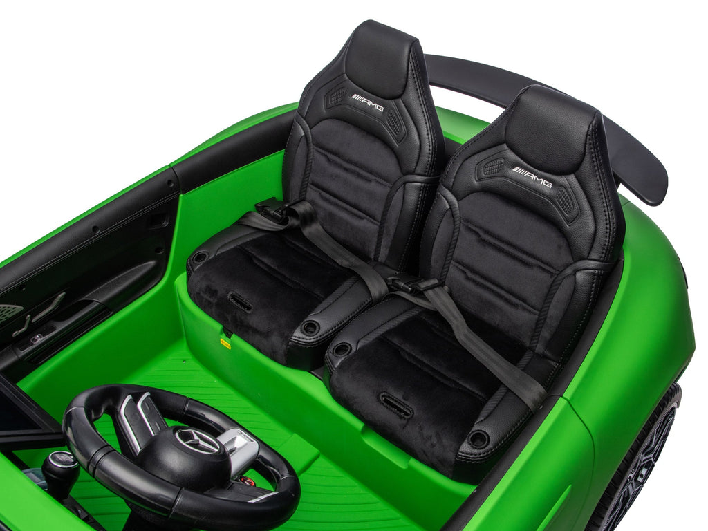 24V Mercedes AMG GT 63 Kids 2-Seater Ride On-Car - Green