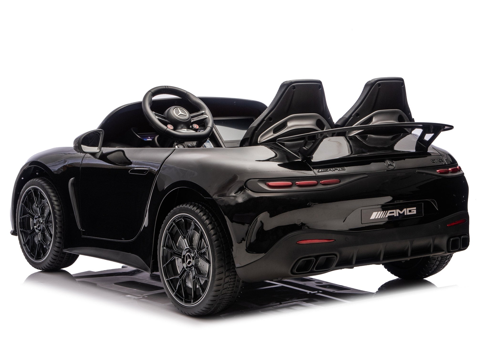 24V Mercedes AMG GT 63 Kids 2-Seater Ride On-Car - Black