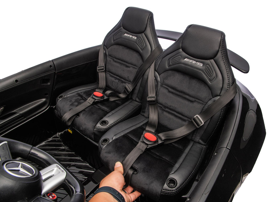 24V Mercedes AMG GT 63 Kids 2-Seater Ride On-Car - Black