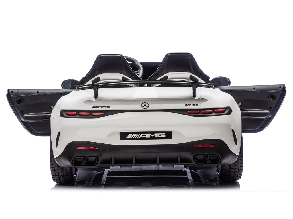 24V Mercedes AMG GT 63 Kids 2-Seater Ride On-Car - White