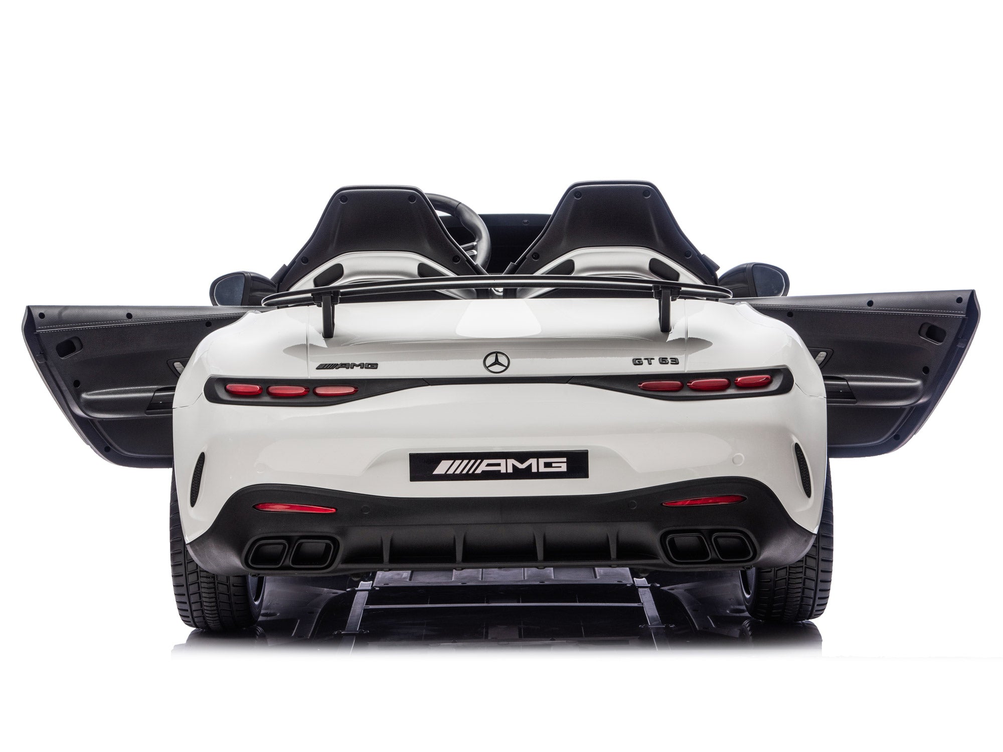 24V Mercedes AMG GT 63 Kids 2-Seater Ride On-Car - White