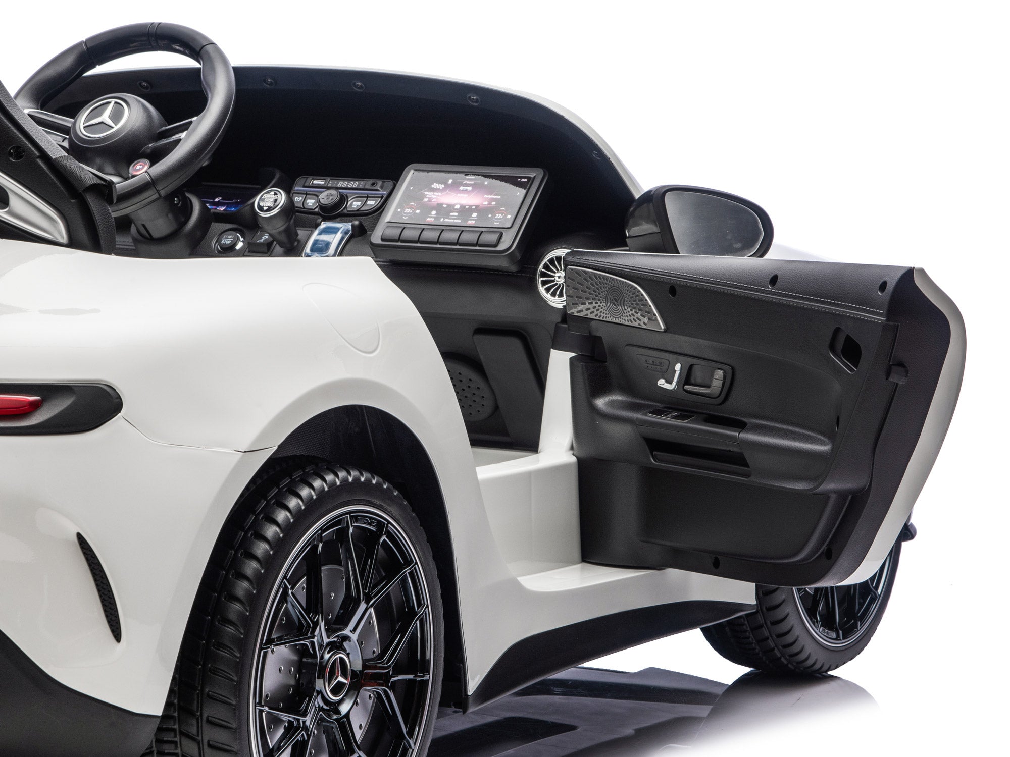 24V Mercedes AMG GT 63 Kids 2-Seater Ride On-Car - White