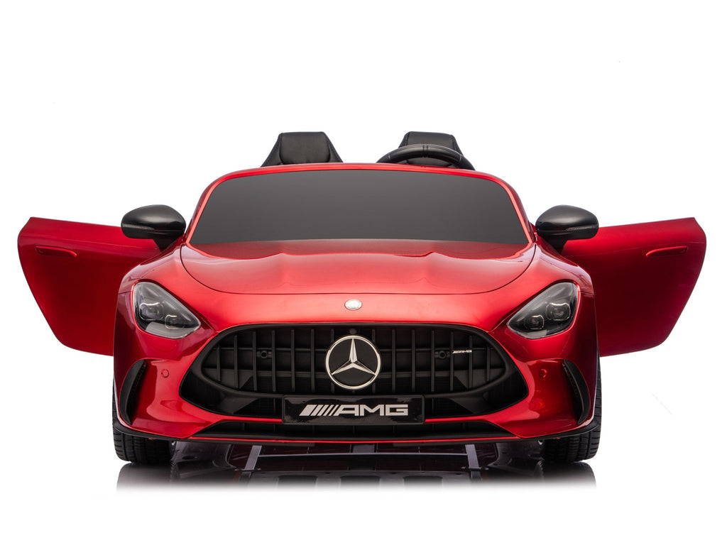 24V Mercedes AMG GT 63 Kids 2-Seater Ride On-Car - Burgundy