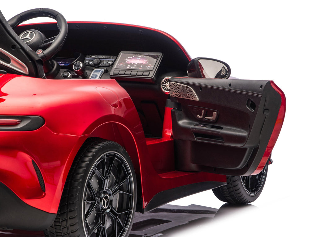 24V Mercedes AMG GT 63 Kids 2-Seater Ride On-Car - Burgundy