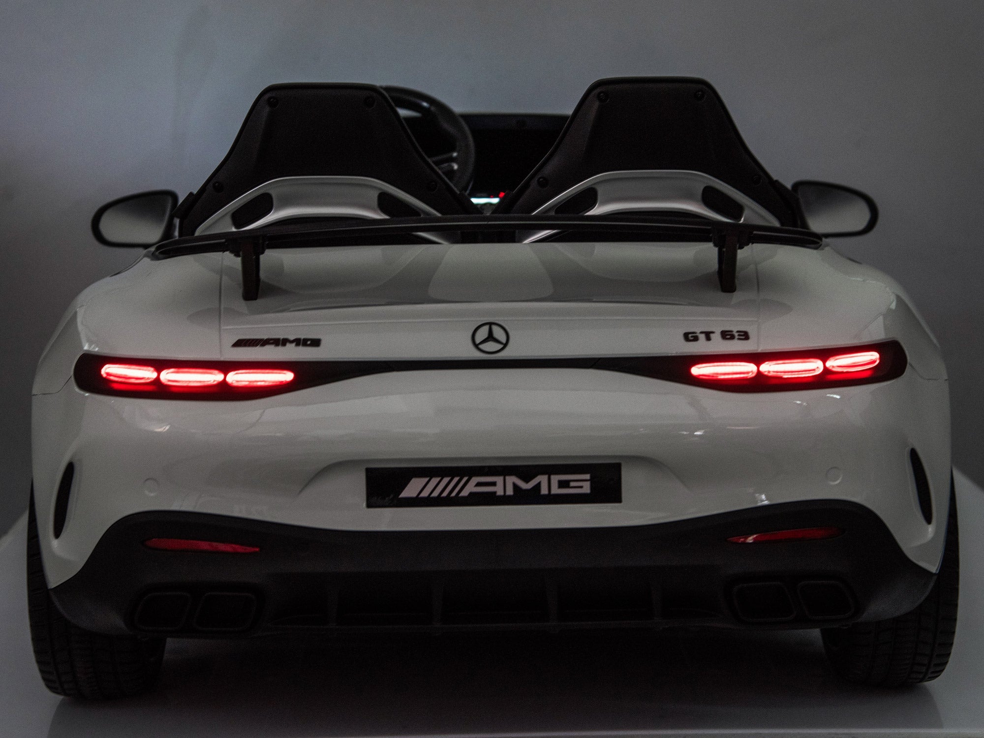 24V Mercedes AMG GT 63 Kids 2-Seater Ride On-Car - White