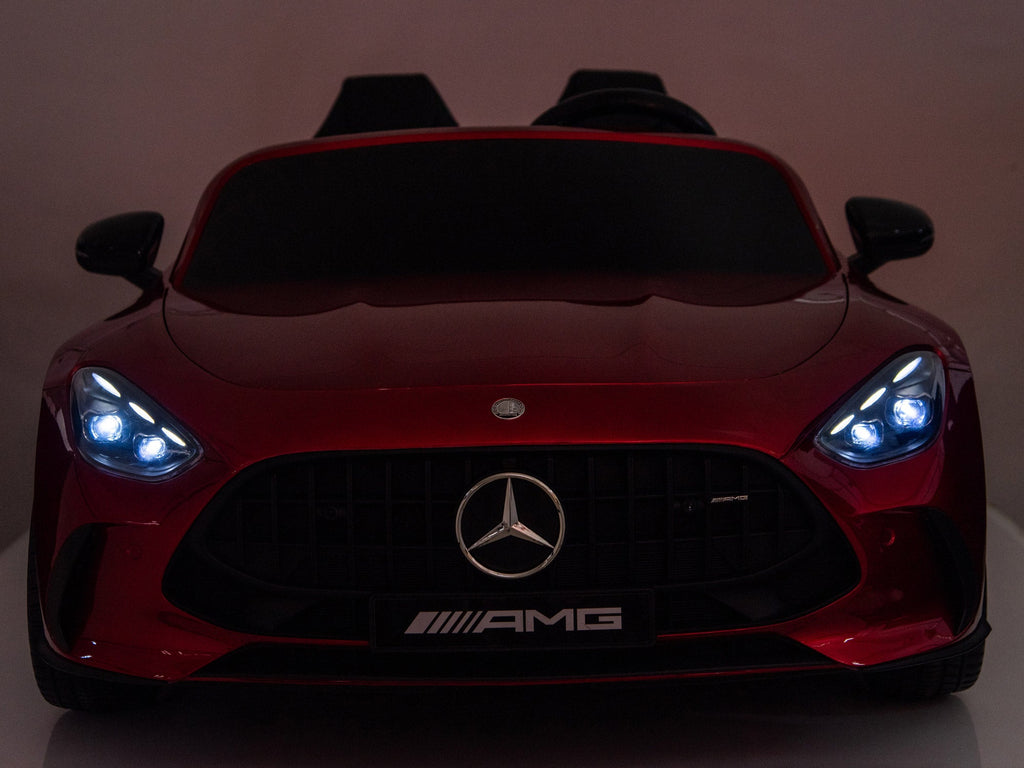 24V Mercedes AMG GT 63 Kids 2-Seater Ride On-Car - Burgundy