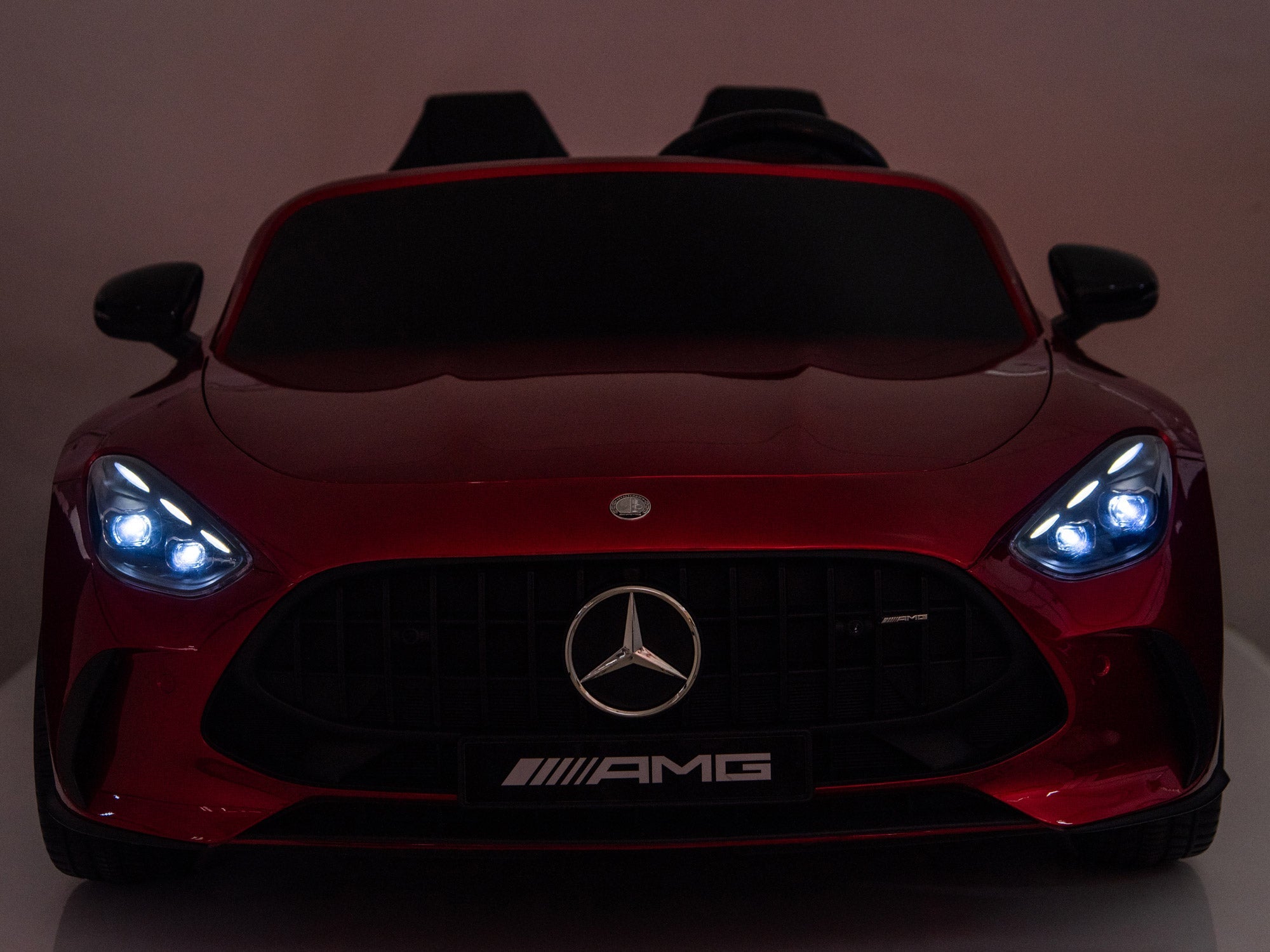 24V Mercedes AMG GT 63 Kids 2-Seater Ride On-Car - Burgundy