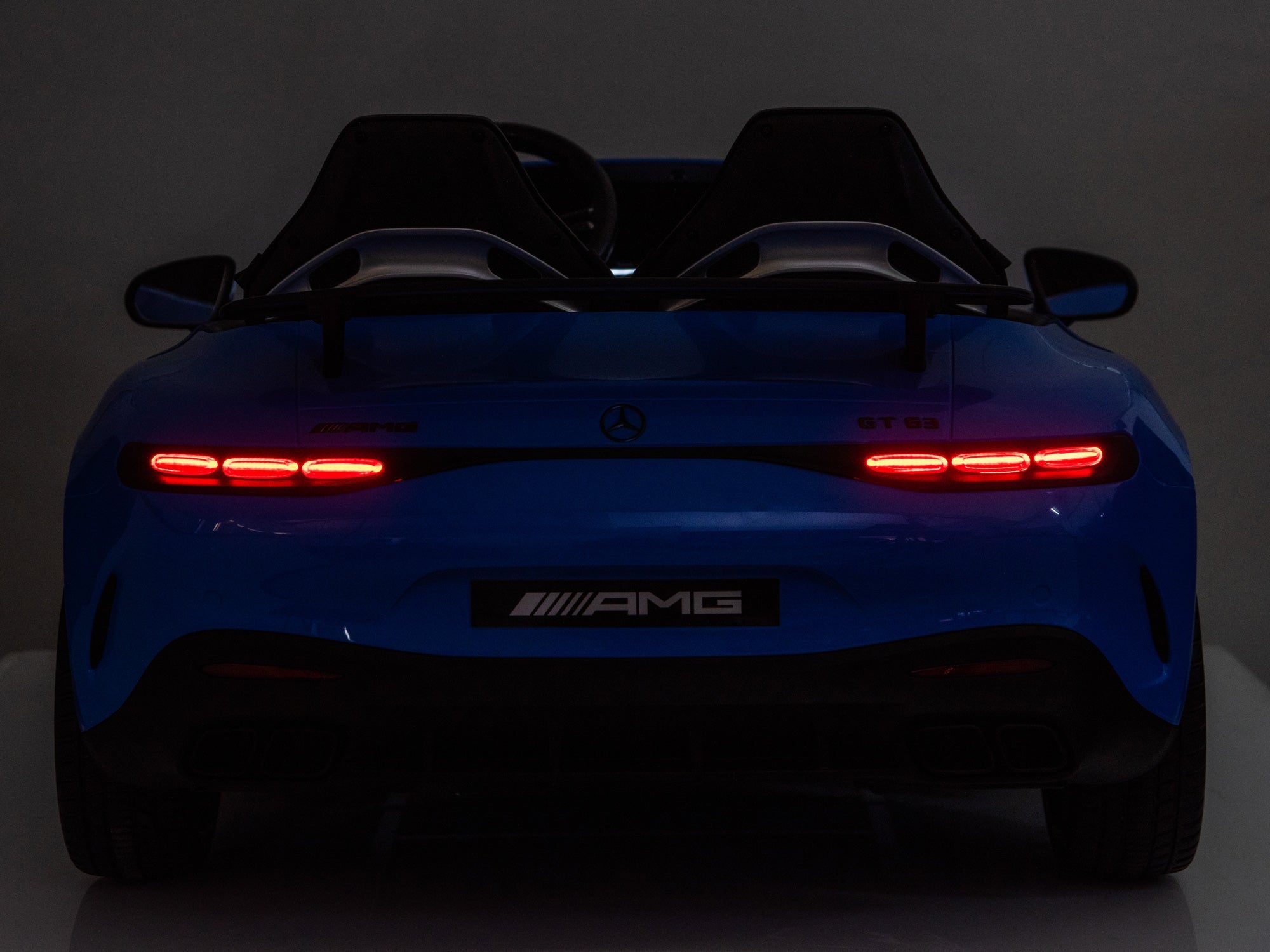 24V Mercedes AMG GT 63 Kids 2-Seater Ride On-Car - Blue