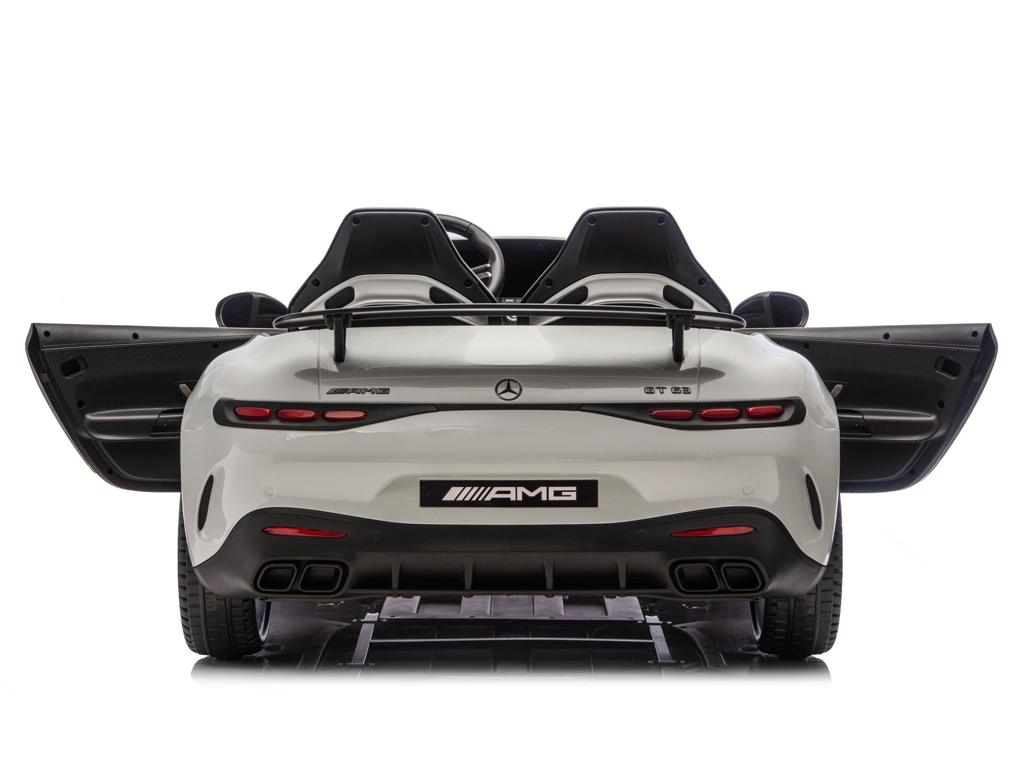 24V Mercedes AMG GT 63 Kids 2-Seater Ride On-Car - Gray