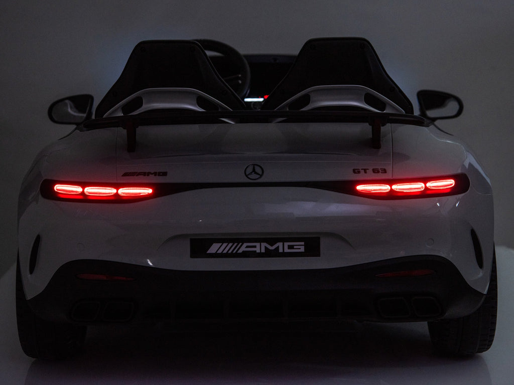 24V Mercedes AMG GT 63 Kids 2-Seater Ride On-Car - Gray