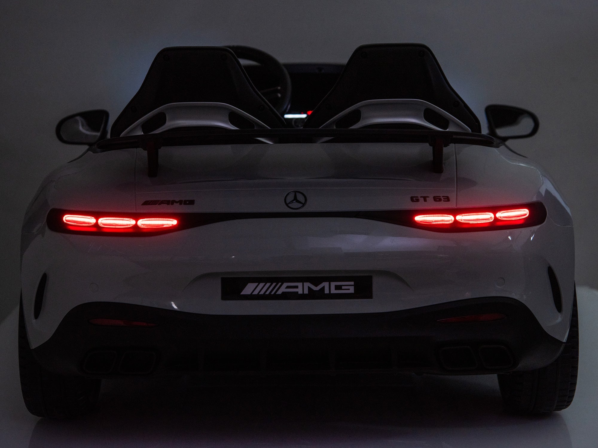24V Mercedes AMG GT 63 Kids 2-Seater Ride On-Car - Gray