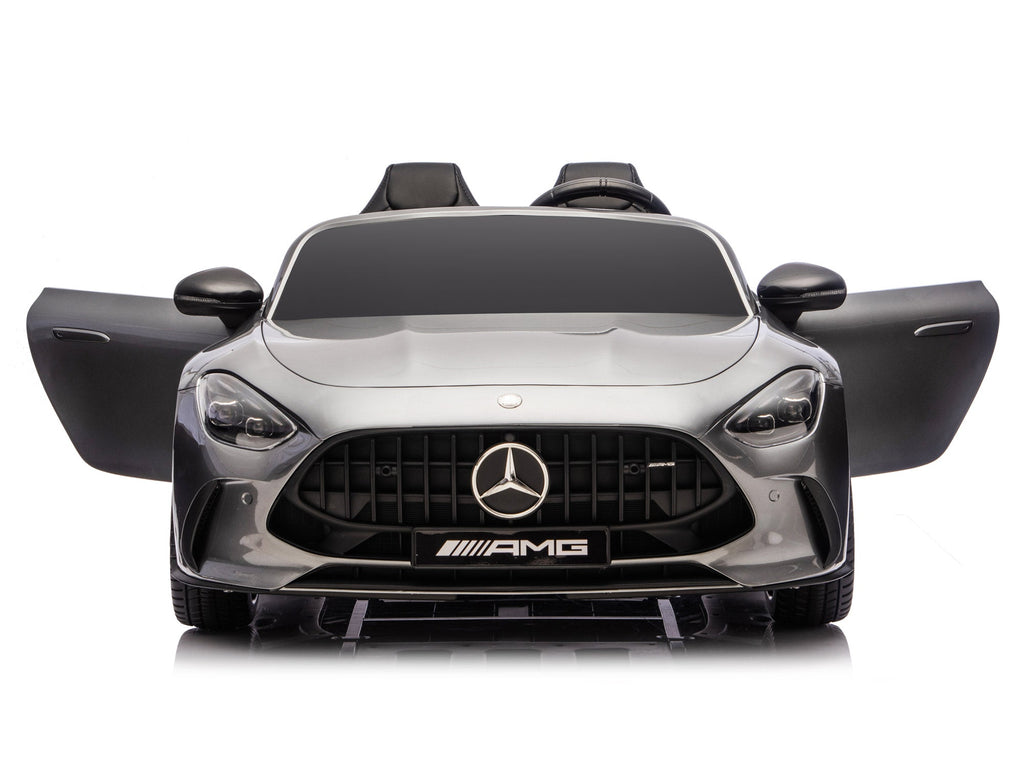 24V Mercedes AMG GT 63 Kids 2-Seater Ride On-Car - Silver