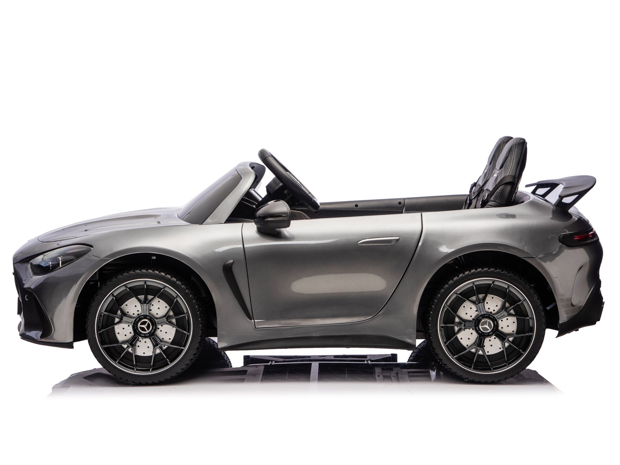 24V Mercedes AMG GT 63 Kids 2-Seater Ride On-Car - Silver