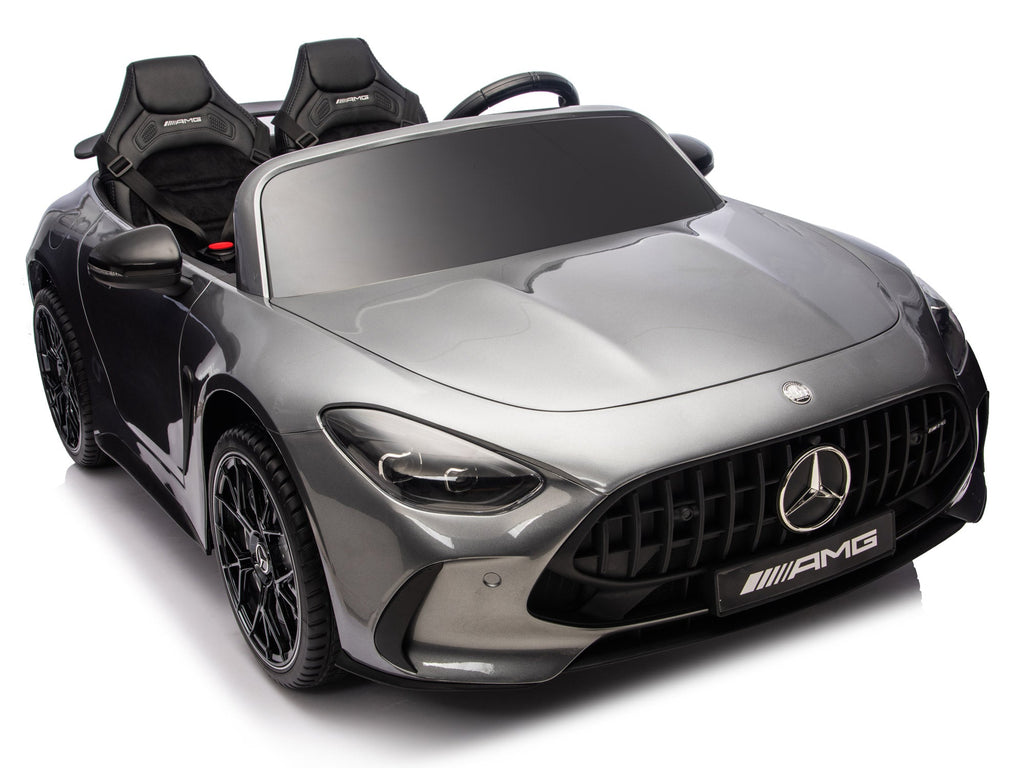 24V Mercedes AMG GT 63 Kids 2-Seater Ride On-Car - Silver