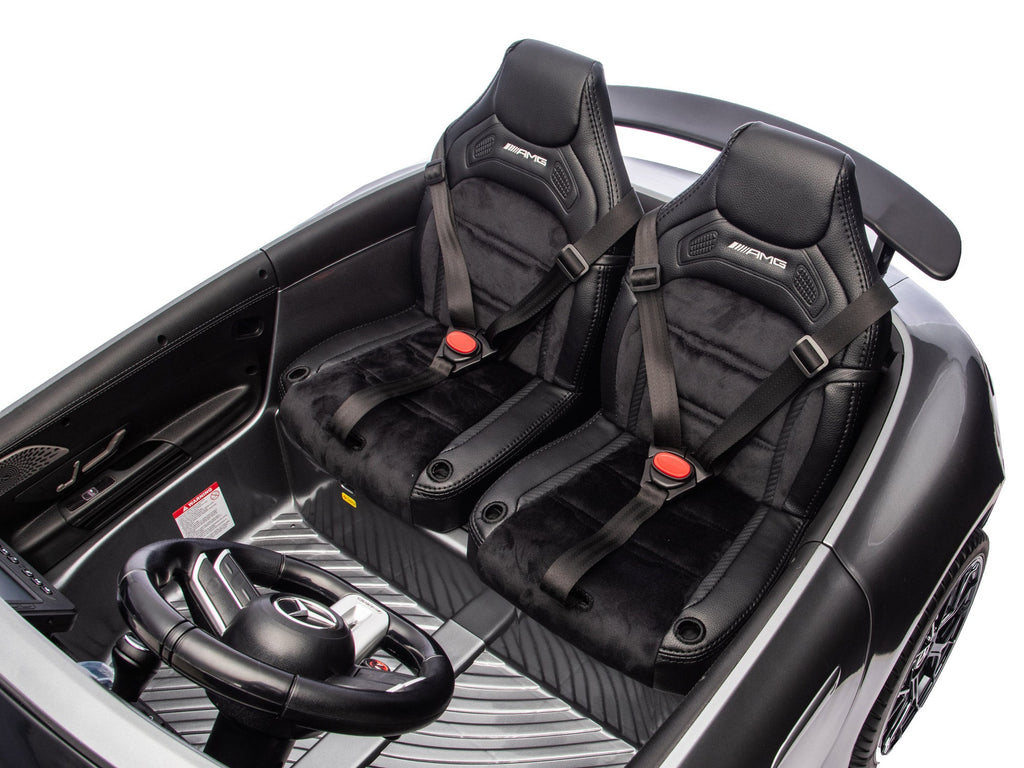24V Mercedes AMG GT 63 Kids 2-Seater Ride On-Car - Silver