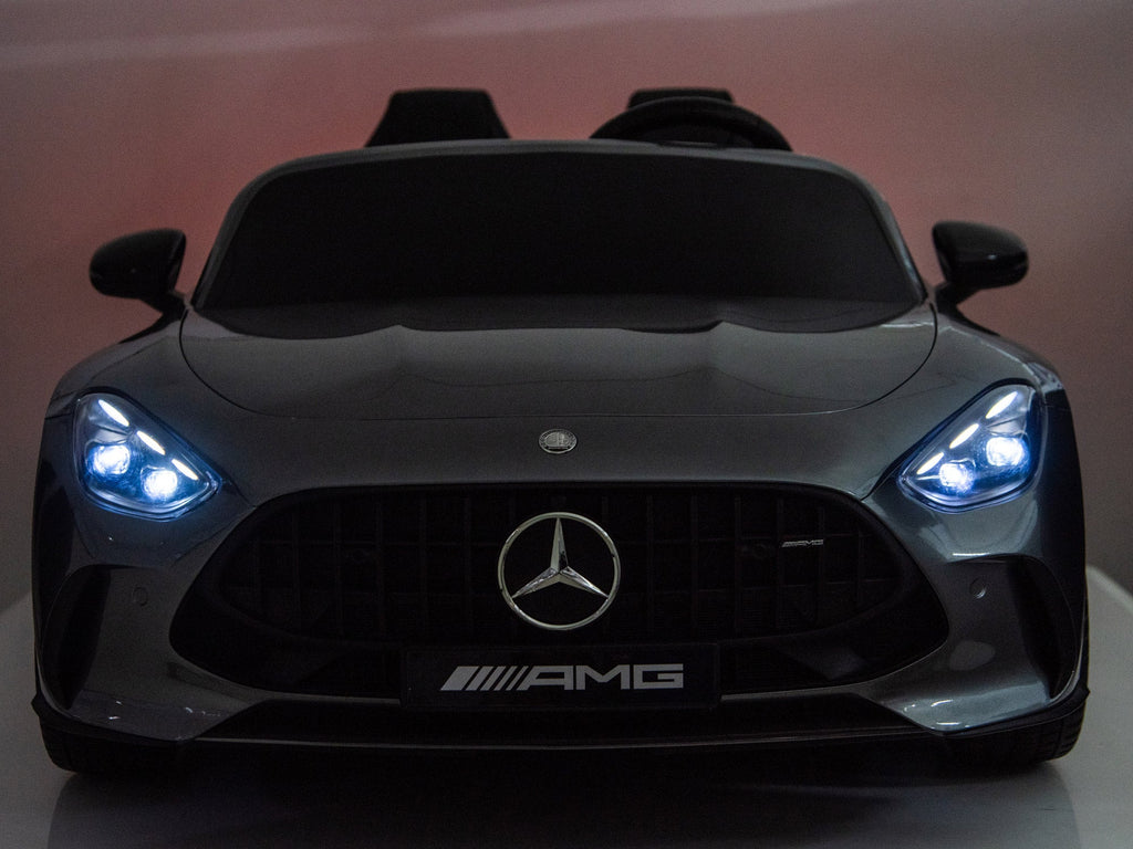 24V Mercedes AMG GT 63 Kids 2-Seater Ride On-Car - Silver