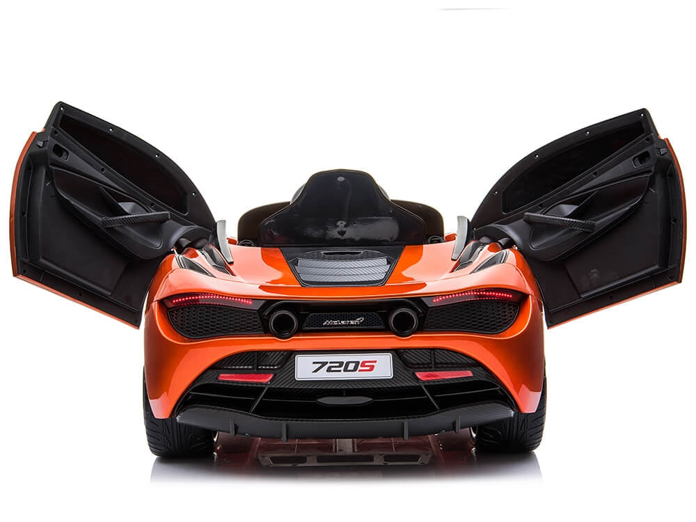 McLaren 720S 12V Kids Electric Ride On Car w/ Remote Control - Painted Orange