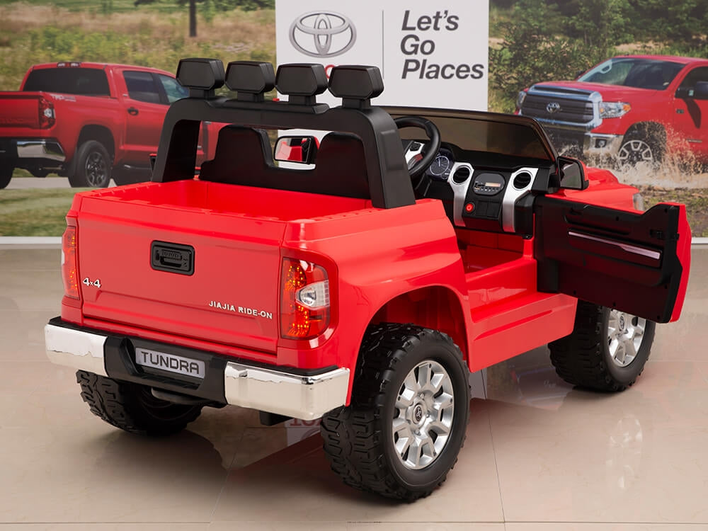 12V Kids Battery Powered Remote Control SPECIAL EDITION Toyota Tundra Ride On Truck - Red