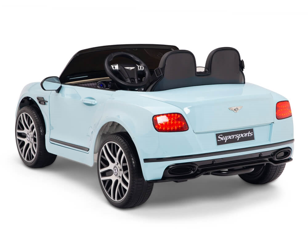 12V Bentley Continental Supersports Kids Electric Ride On Car with Remote - Blue
