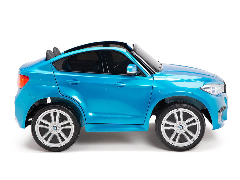 Two Seat BMW X6M Kids 12V Ride On Car with Remote - Blue