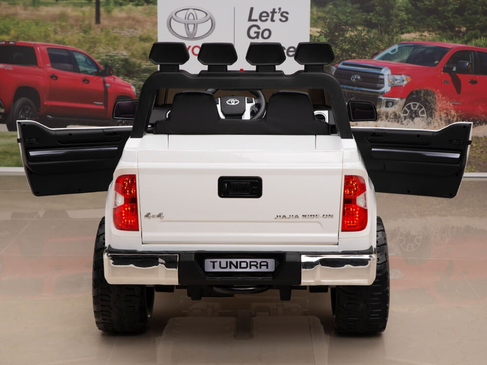 12V Kids Battery Powered Remote Control SPECIAL EDITION Toyota Tundra Ride On Truck - White