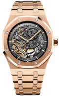 Audemars Piguet Royal Oak Rose Gold 41mm Double Balance Wheel Openwork Skeleton (Ref # 15407OR.OO.1220OR.01