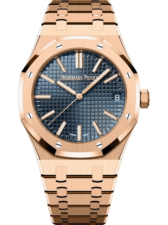 Audemars Piguet Royal Oak Selfwinding 2023 Release Royal Oak Rose Gold Blue Dial 41mm 15510OR.OO.1320OR.03